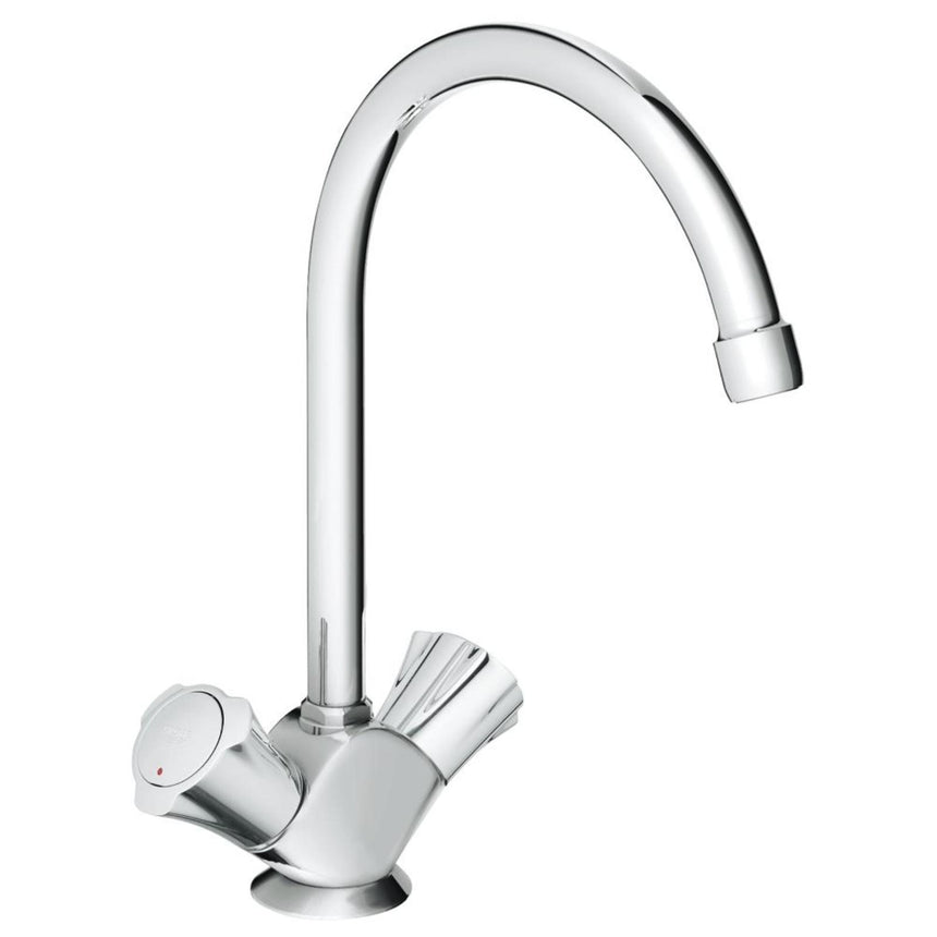 Baterie bucatarie Grohe Costa L 31831001, 1/2'', pipa inalta, cartus ceramic, maner metal, izolat termic, aerator, Crom