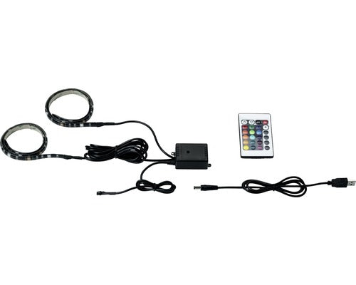 Banda Led Paulmann 2x50 Cm 2x1, 25w, Lumina Rgb, Alimentare Usb, Incl. Telecomanda
