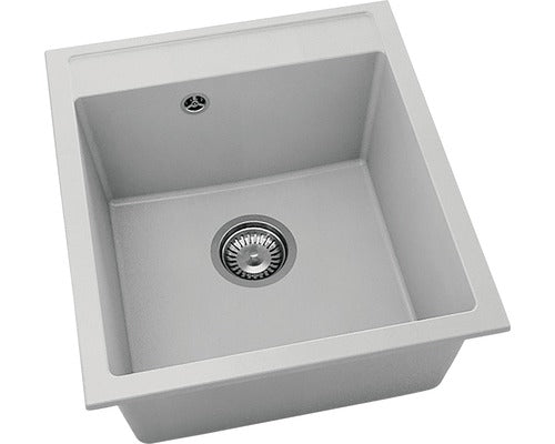 Chiuveta Bucatarie Cu O Cuva Fat Avangard 224 51x46 Cm, Fara Picurator, Fatgranit Light Grey