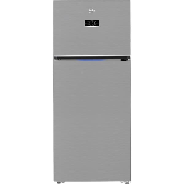 Frigider cu doua usi Beko B5RDNE594ZXB, 557 l, No Frost, HarvestFresh, Everfresh+, AeroFlow, Display, Clasa E, H 186 cm, Metal Look