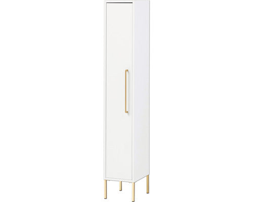 Dulap Baie Asezat Sarah 250, 1 Usa, PAL, 25x154,7 cm, Alb