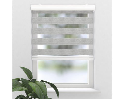 Rulou Dublu Soluna D-r7 Gri 40x175 Cm, Caseta Alba