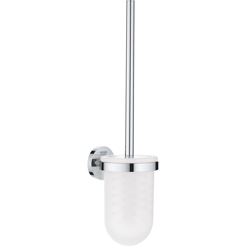 Perie WC Grohe Start 41185000, pe perete, metal, crom
