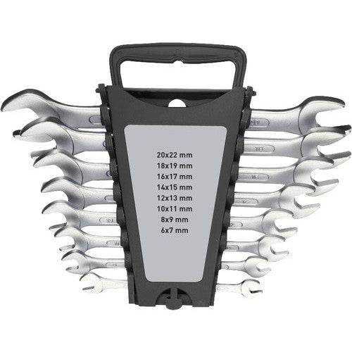 Set chei fixe duble 6-22 mm WGB, 8 piese, otel