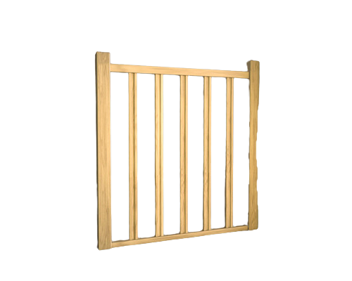 Balustrada Etaj Tradi Eco 320x100 Cm Stejar Cu Balustri Frezati