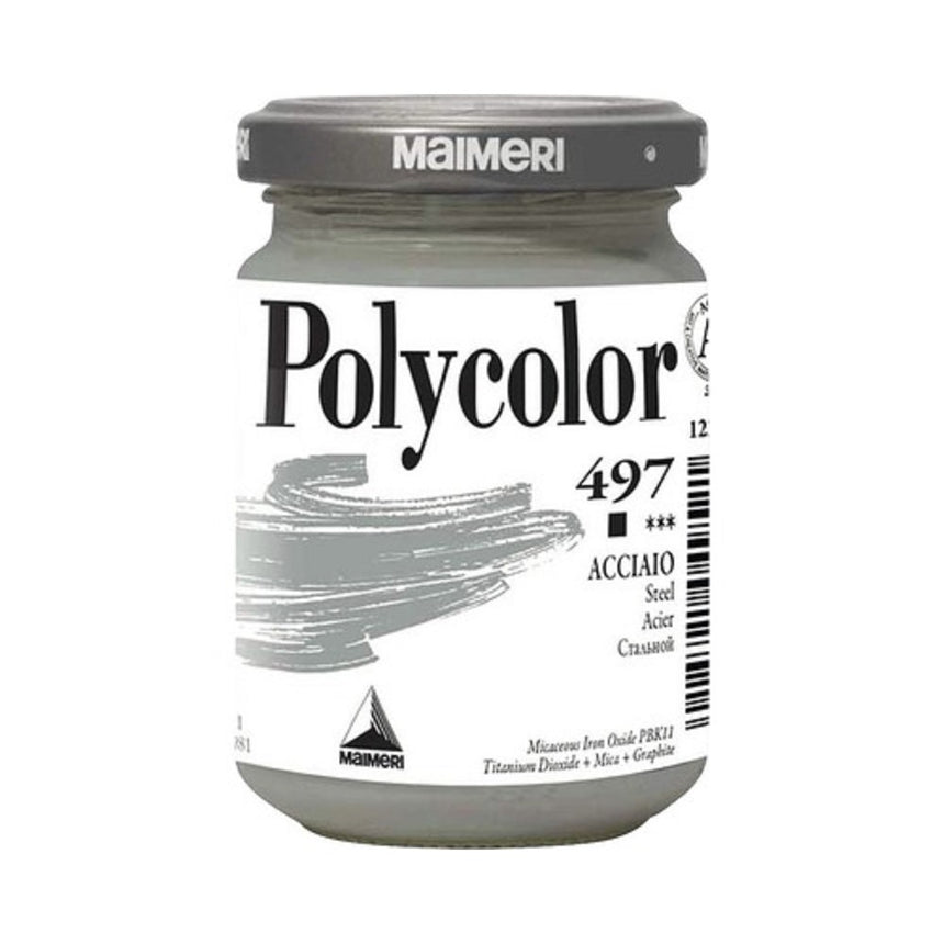 Culoare vinilica Polycolor Maimeri - Steel - 140 ml