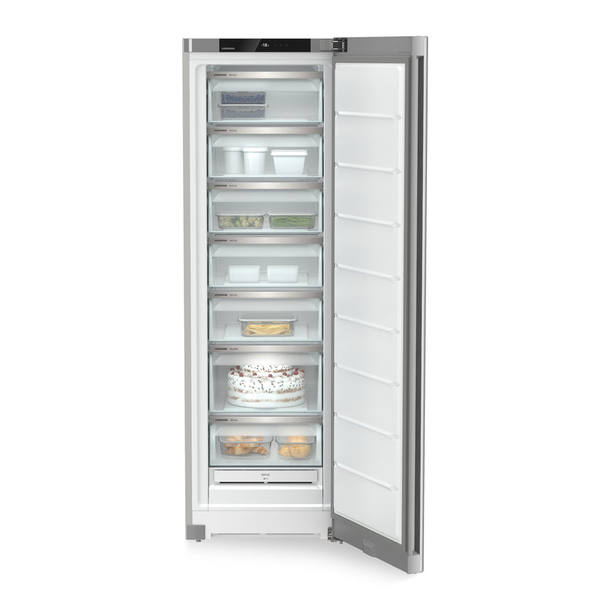 Congelator Liebherr FNsfe 5227 Plus, NoFrost, 278 l, H 185.5 cm, Clasa E, SteelFinish, Inox Look