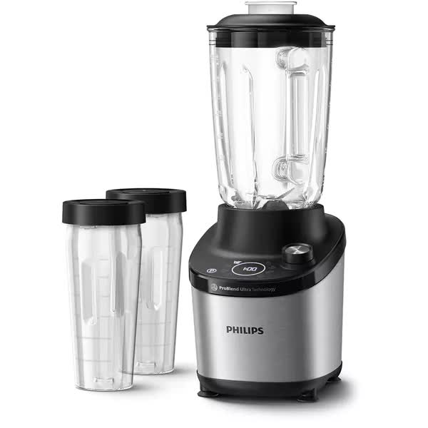 Blender de mare viteza, Philips, Avance Collection HR3760/10, cu 2 sticle