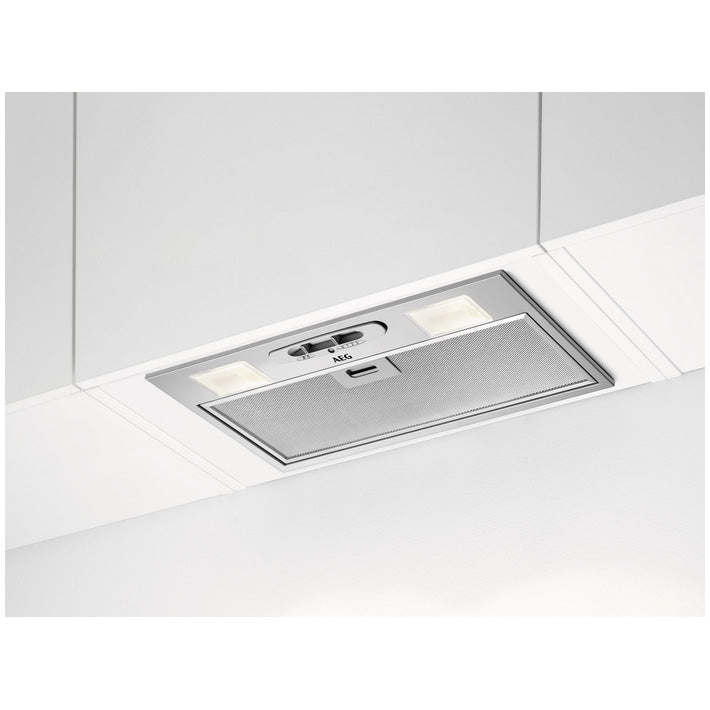 Hota incorporabila AEG DGB3523S, Putere de absorbtie 330 mc/h, Iluminare LED, Clasa C, 52 cm, Gri