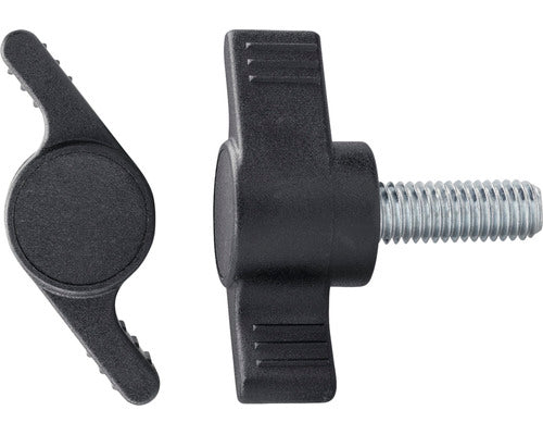 Suruburi Metrice Cu 2 Aripi De Strangere Dresselhaus 6x14 Mm Plastic Negru, 20 Bucati