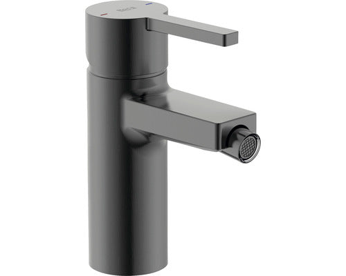 Baterie bideu monocomanda Roca Naia brushed titanium black