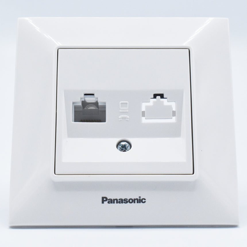 Priza date simpla cat5e arkedia slim alb panasonic