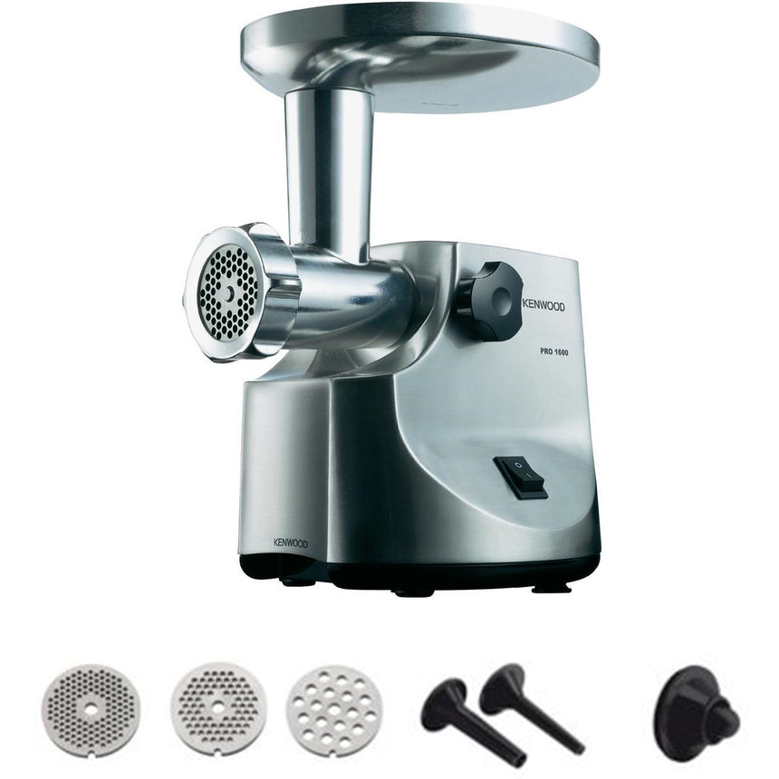 Masina de tocat carne Kenwood MG510, 1600 W, 2 kg/min, Argintiu