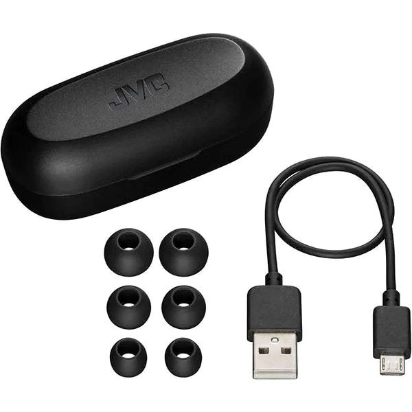 Casti Audio In Ear JVC HA-A7T-B-U, True Wireless, Bluetooth, Microfon, Autonomie 15 ore, Negru