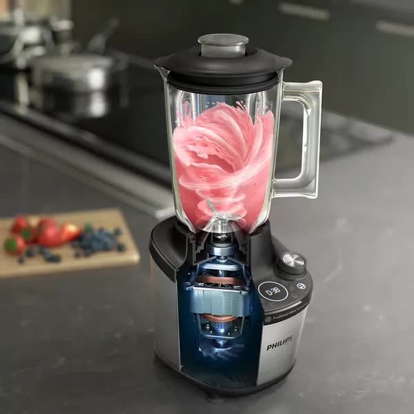 Blender de mare viteza, Philips, Avance Collection HR3760/10, cu 2 sticle