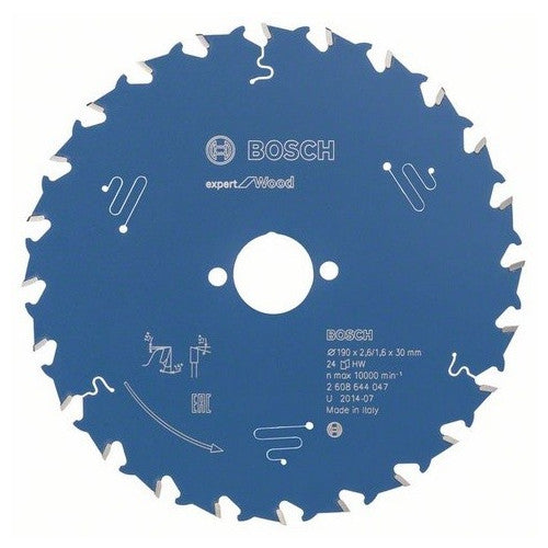Panza ferastrau circular Bosch expert for Wood 190x30x2.6/1.6x24 T