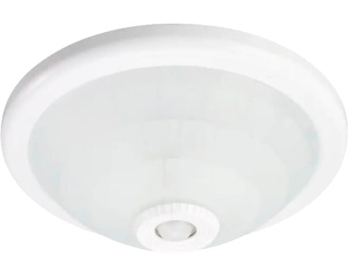 Plafoniera Gelux E27 Max. 2x40w, Senzor De Miscare, Sticla/alb