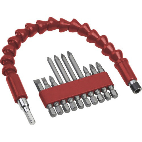 Set biti si prelungitor flexibil Meister, 3387660, 11 piese