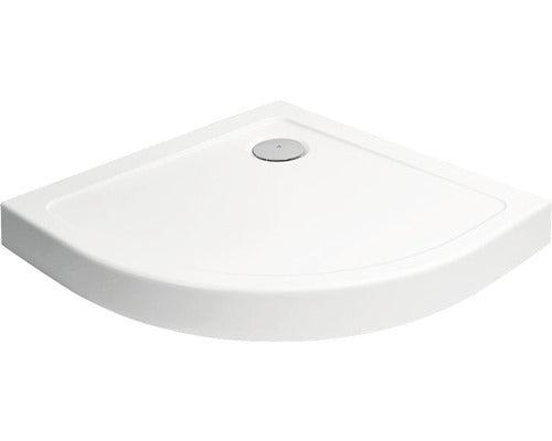 Cadita De Dus Semirotunda Radaway Delos A 85x85x4,5 Cm Acril Alb Sda8585-01
