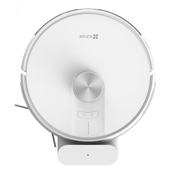 Aspirator Robot EZVIZ RE4, 0.35l, 24.1V, Autonomie max 240 min, Wi-Fi, Functie Mop, Alb-Negru