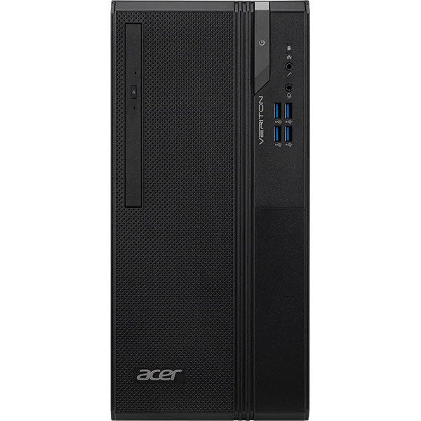 Sistem Desktop ACER Veriton Essential S ES2735G, Intel Core i3-9100 pana la 4.2GHz, 4GB, SSD 256GB plus HDD 500GB, Intel UHD Graphics 630, Windows 10 Home, Negru
