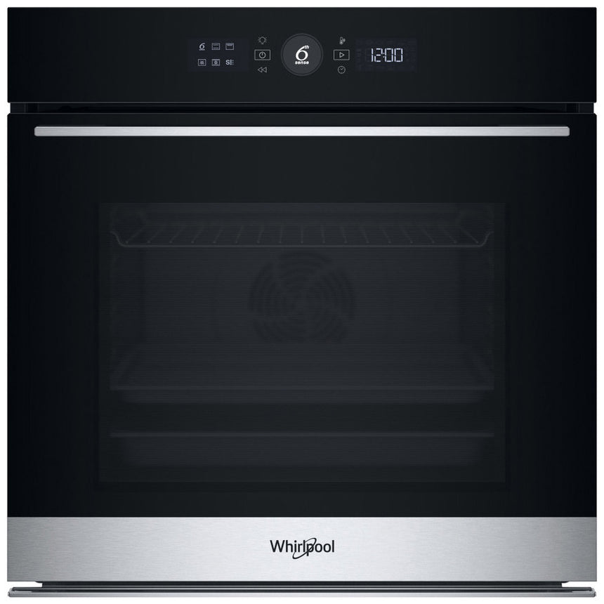 Cuptor incorporabil Whirlpool WOI5S8HM0SXA, Electric, 73 l, Autocuratare hidrolitica,Tehnologie al 6-lea simt, Casa A+, Inox