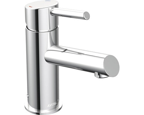 Baterie lavoar monocomanda AVITAL Lima cartus ceramic 35 mm cu economisire apa montaj Top Mount® crom