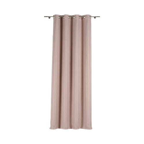 Draperie cu inele Chairo, roz, 140x260 cm