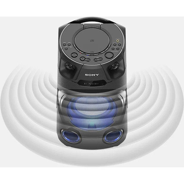 Sistem audio High Power, SONY MHC-V13, Jet BASS Booster, Bluetooth, USB, CD, negru