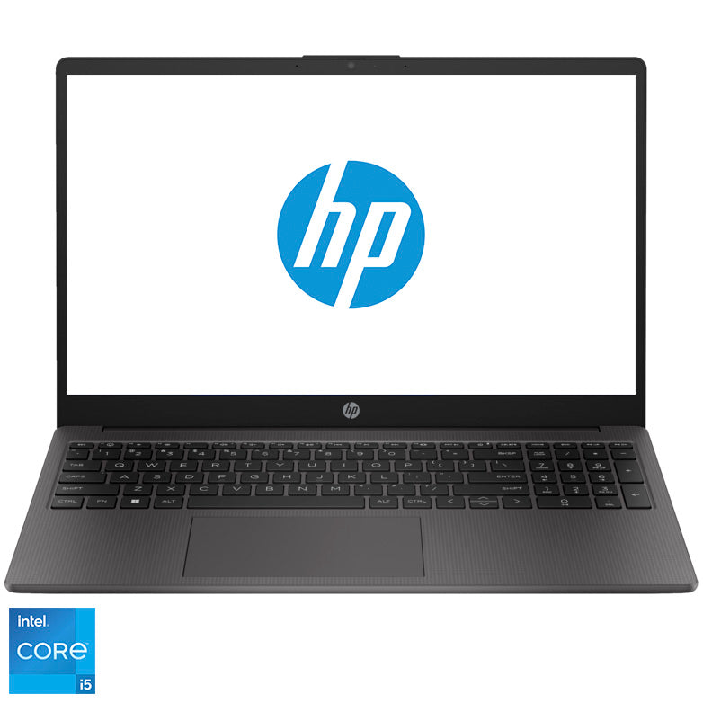 Laptop HP 250 G10 cu procesor Intel® Core™ i5-1334U pana la 4.60 GHz, 15.6", Full HD, 8GB DDR4 RAM, 512GB SSD, Intel® Iris® Xe Graphics, Free DOS, Dark Ash Silver