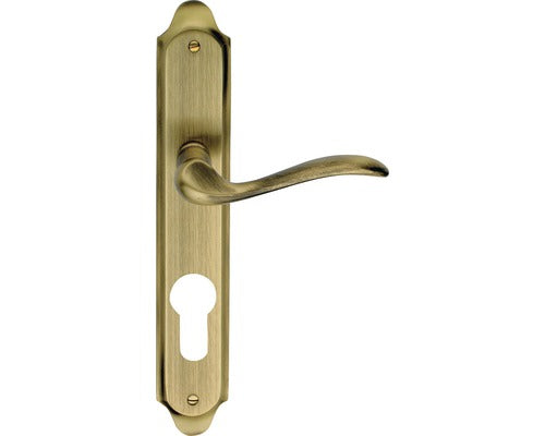 Manere Cu Sild Usa Interior Verofer Tolosa 72/255 Mm, Pentru Cilindru, Alama Grafiata