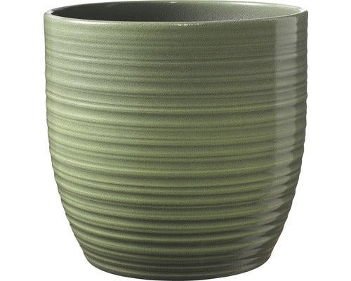 Ghiveci Soendgen Bergamo Ceramica Ø 13 Cm H 12 Cm Verde Lacuit