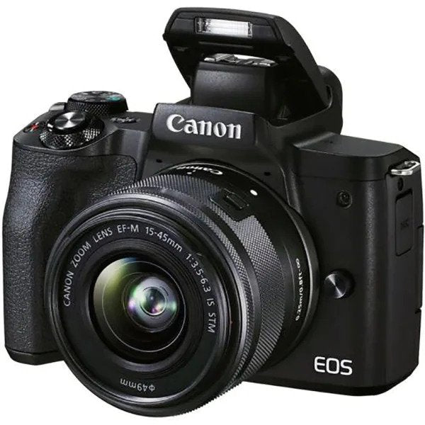 Aparat foto mirrorless CANON EOS M50 II Streaming, 24.1 MP, 4K, Wi-Fi, Negru
