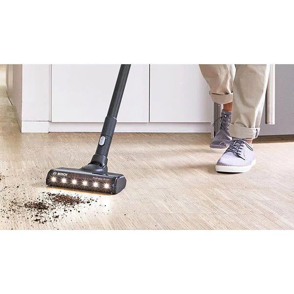 Aspirator Vertical BOSCH Unlimited Gen2 Serie 8 BCS82POW15, 0.4l, 18V, Autonomie maxima 45 min, motor TurboSpin, Negru