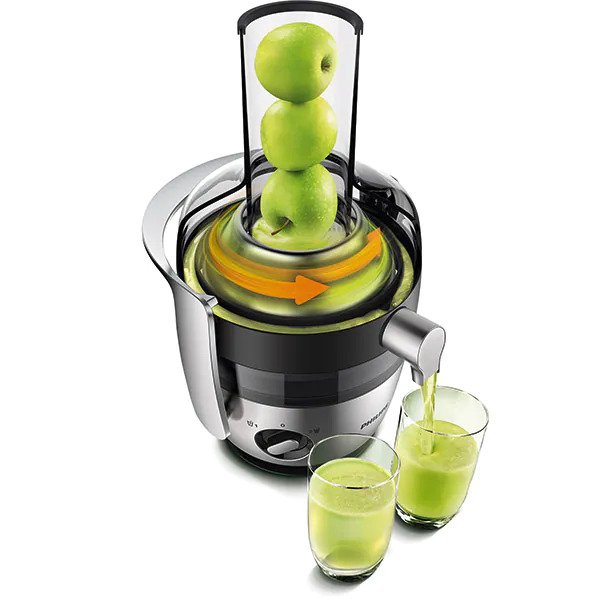 Storcator Fructe si Legume PHILIPS Avance Collection HR1922/21, 1l, 1200W, 2 Trepte Viteza, Argintiu-Negru