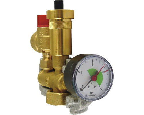 Grup Siguranta Regulus 3/4" 3 Bar Cu Izolatie Pentru Cazan, Aerisitor Automat Si Manometru