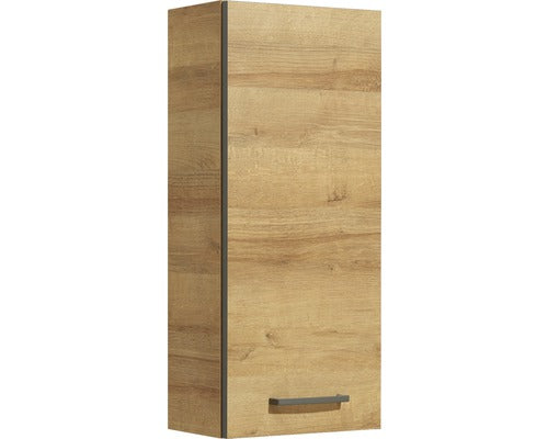 Dulap baie suspendat pelipal Rüdesheim, 1 usa, MDF, 70x30 cm, stejar