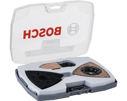 Set Accesorii Bosch Zubehör Starlock Pentru Masini Multifunctionale, 3 Piese, Pentru Lemn Si Mortar