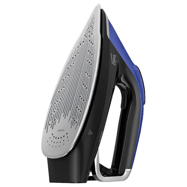 Statie de calcat BEKO SGA9130B, 3000W, 600g/min, 1.8l, talpa SteamGlide, igienizeaza 99,9% din bacterii, cu abur puternic, Smart-Hygiene si iluminare LED, Albastru-Negru