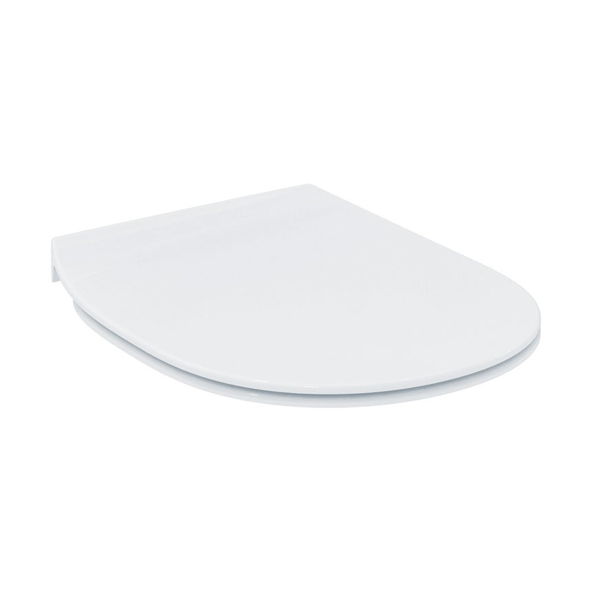 Capac WC Ideal Standard Connect Space E772301, slim, balamale metalice, alb