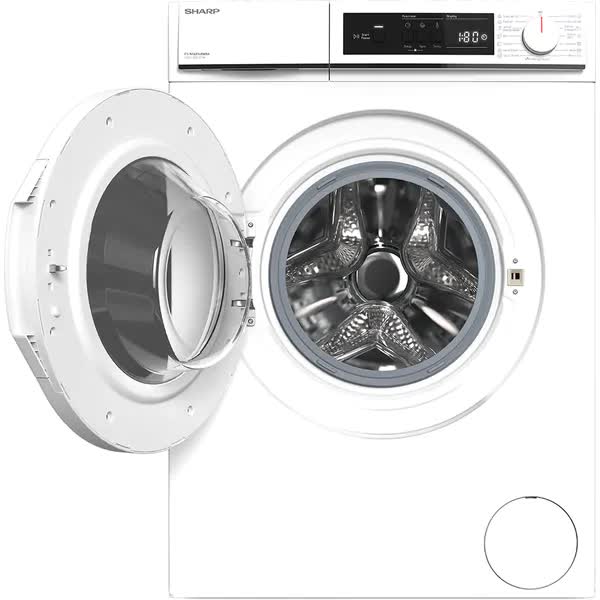 Masina de Spalat Rufe Frontala SHARP ES-NFA814BWNA-EE, AllergySmart, 8 kg, 1400 rpm, Clasa A, Alb