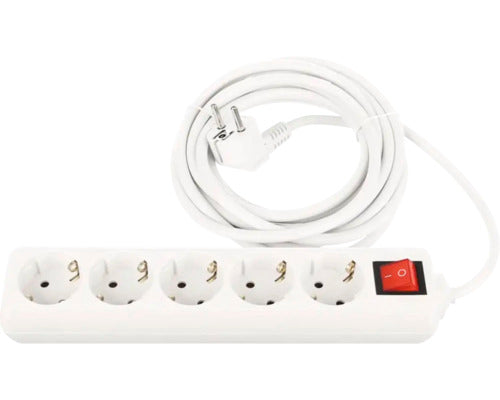 Prelungitor Electric Strohm 5 Prize 3m 3680w Alb, Cu Intrerupator