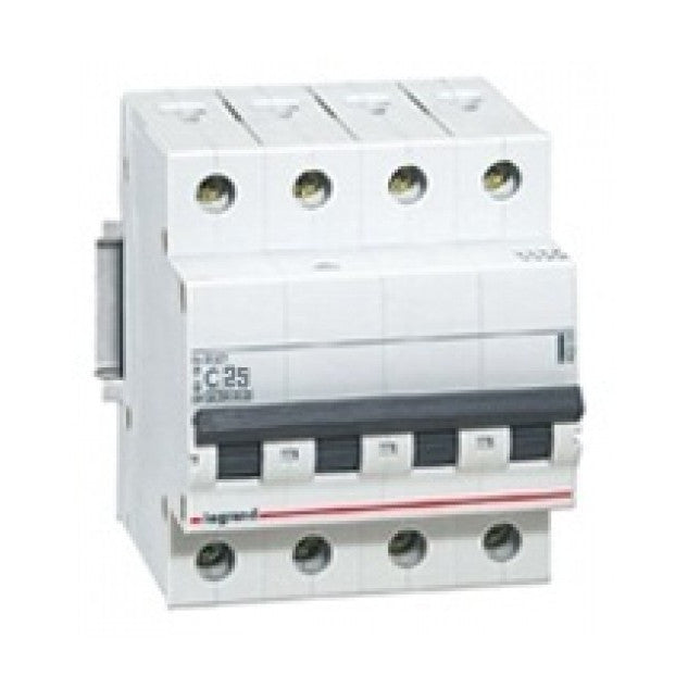 Siguranta automata Legrand DNX3 4P curba C, 25A 4,5kA