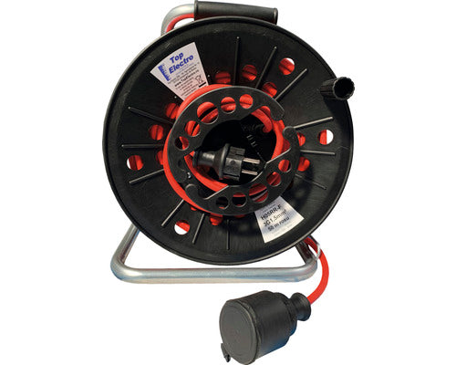 Prelungitor Electric Pe Tambur De Plastic 25m Cablu Cauciuc 3x1, 5 Mm², Pentru Exterior Ip44