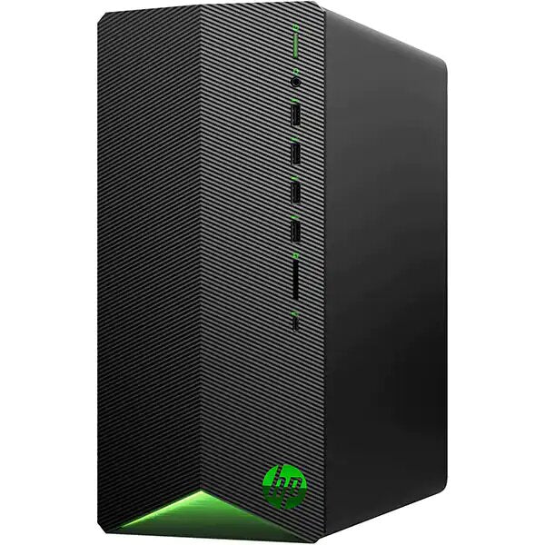 Sistem Desktop Gaming HP Pavilion TG01-1035nq, Intel Core i5-10400 pana la 4.3GHz, 16GB, 1TB + SSD 256GB, NVIDIA GeForce GTX 1650 SUPER 4GB, Free DOS, Negru-Verde