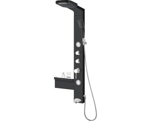 Coloana dus Sanotechnik Sanoflex 65-67x195 cm, sticla transparenta anticalcar, profil crom