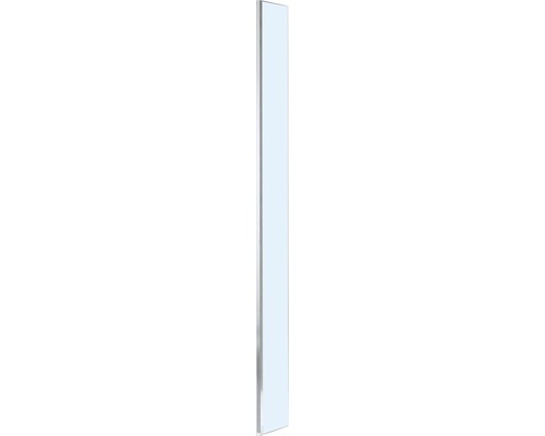 Perete lateral pentru dus tip walk-in basano Modena, 28x195 cm, sticla securizata transparenta, profil cromat