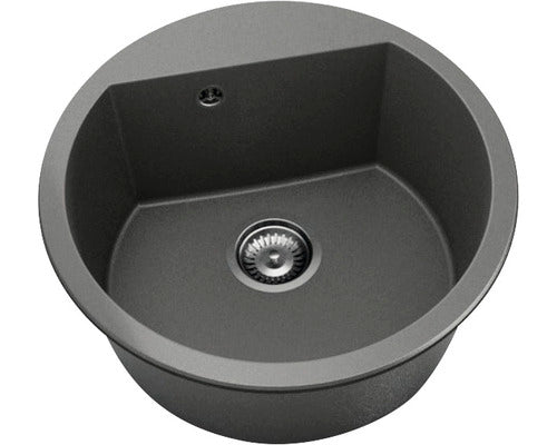 Chiuveta Bucatarie Rotunda Fat Avangard 223 Ø51 Cm, Fatgranit Basalt