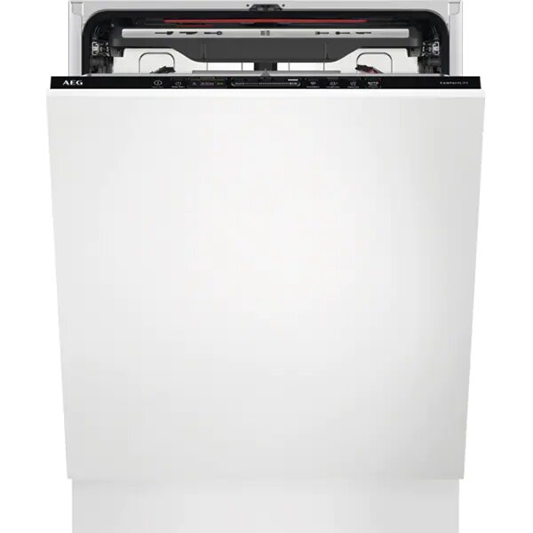 Masina de spalat vase incorporabila AEG FSE83847P, 14 seturi, 7 programe, Clasa D, Motor Inverter, Spray Zone, Comfort Lift, MaxiFlex, AirDry, QuickSelect, Brat SatelliteClean, Iluminare interioara, Time Beam, 60 cm