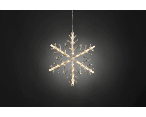 Figurina Fulg De Zapada Konstsmide 24 Led-uri Acril Alb Cald